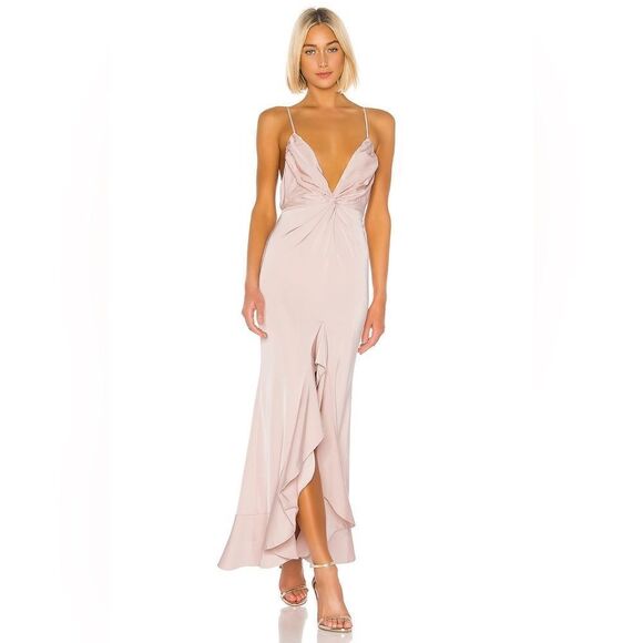 Lovers and Friends Romantic Patricia Gown Light Pink Feminine Ruffle Flounce XS - Picture 1 of 11